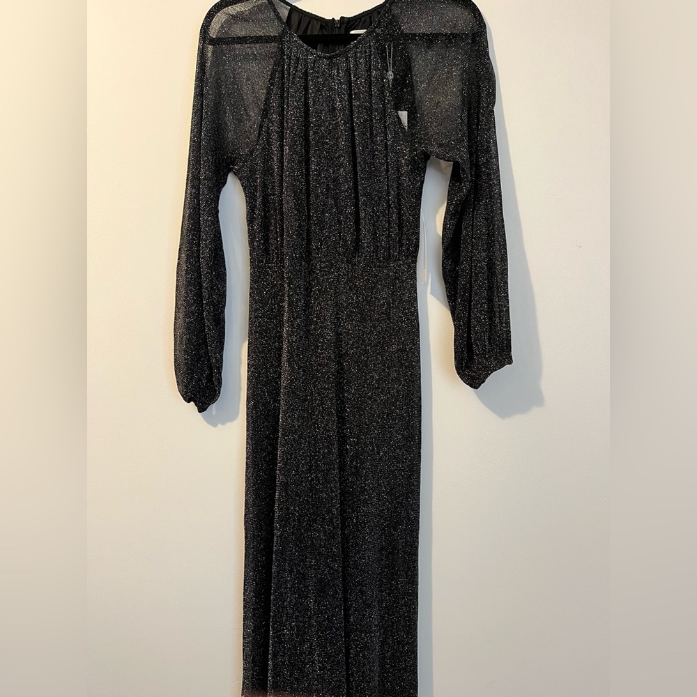 Black sparkly floor length dress